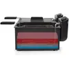 Image de Princess 183028 Double Black Fryer, Deep fryer, 6 L, 1.8 kg, 190 °C, Double, Black, Friteuse, Noir