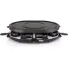 Image de Princess 162700 Raclette 8 Oval Grill Party, Appareil à raclette, Noir, Argent