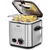 Image de Princess 182611 Friteuse & Fondue Mini, Friteuse, Noir, Argent