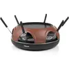 Image de Tristar 3- in 1 Pizza Festa comme raclette, plaque de gril et pour faire des pizzas, Gril de table, Noir, Rouge