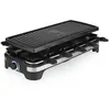Image de Princess 162650 Appareil à raclette 10 poêlons, revêtement anti-adhésif, fonction grill, filaire, voyant lumineux noir