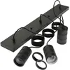 Image de Calex, Suspension, Retro Deckenlampe - 3x E27 - Hanging Lamp Industrial - 10 x 70 cm Pendellamp - Schwarz (E27)
