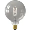 Image de Ampoule Led E27 - Calex - G125 Smart Globe - Filament Droit - 7 W - 400 Lm - 1800 K - Intensité Variable - Smokey