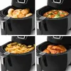 Image de Princess 01.182021.01.001 Friteuse à air chaud 1400 W avec écran, revêtement anti-adhésif, fonction minuteur noir