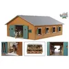 Image de Kids Globe Écuries de Ferme avec 7 Compartiments 1:24 Chevaux Jouets Enfants