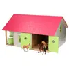 Image de Kids Globe Farming Écurie Rose avec 2 boxes et rangement