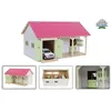 Image de Kids Globe Horse Stable Pink with 2 Boxes and Storage 1:32