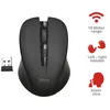 Image de Trust Silent Click Mydo - Souris - droitiers et gauchers - 4 boutons - sans fil - 2.4 GHz - récepteur sans fil USB - noir