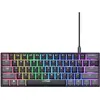 Image de Trust Clavier Gamer GXT 867 Acira 60 Mini RGB (Noir) (FR, Filaire), Clavier, Multicolore, Gris, Noir