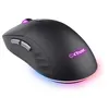 Image de Trust GXT 926 REDEX II - Souris - latence ultra-faible, éclairage RVB réglable - pour droitiers - laser - 6 boutons - sans fil - 2.4 GHz - récepteur sans fil USB - noir - Pour la vente au détail - boîte de suspension