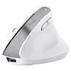 Image de Trust Bayo+ Souris Ergonomique sans Fil Bluetooth + RF 2.4GHz, 50% de Plastiques Recyclés, Souris Verticale Rechargeable, Blanc