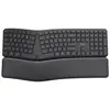 Image de Trust Keyra Ergonomische Multigeräte-Funktastatur (FR, Docking, Filaire, Sans fil), Clavier, Noir
