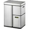Image de EKO Mirage Plus Recycleur de capteurs 3 compartiments, Poubelle, Argent