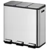 Image de Poubelle à Pédale Tri Sélectif Ecocasa Ii 3x15l