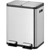 Image de Poubelle à Pédale Tri Sélectif Ecocasa Ii 2x30l