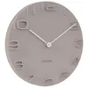 Image de Karlsson - Horloge moderne avec aiguilles chromées On the Edge gris