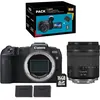 Image de Pack Fnac Appareil photo hybride Canon EOS RP + RF 24-105mm f/4-7.1 IS STM + Seconde Batterie LP-E17 + Carte SD 16GB noir