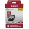 Image de Cartouches d'encre + pack papiers photo - CANON - CLI-571XL Noir/Cyan/Magenta/Jaune - Haut rendement