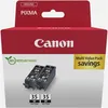 Image de Pack de 2 cartouches d'encre Canon PGI-35 Noir