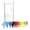 Image de Boite 12 marque-verres fantaisie - Vacuvin - Multicolore - Plastique
