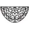 Image de Paillasson tapis caoutchouc demi-lune - 68 x 40 cm - Esschert Design