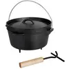 Image de Esschert Design, Plat à barbecue, Grilltopf Holländischer Ofen 10", 3.5 L