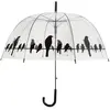 Image de Esschert Design, Femmes, Parapluie, Oiseaux, Noir
