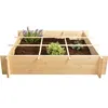 Image de Carré potager en bois 1 mètre