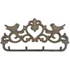 Image de Porte-manteau en fonte avec oiseaux Vintage 31cm
