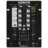 Image de Vonyx STM-2300 - Table de mixage 2 canaux - Entrée RCA phono/ligne commutable, Sortie principale RCA et sortie casque