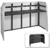 Image de Vonyx DB5 Pro Stand DJ Repliable 7 Panneaux avec Toile et Sac de Transport - 195 cm
