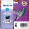 Image de Epson T0802 - Cyan - original - cartouche d'encre - pour Stylus Photo P50, PX650, PX660, PX700, PX710, PX720, PX730, PX800, PX810, PX820, PX830