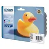 Image de Epson T0556 Multipack - 32 ml - noir, jaune, cyan, magenta - original - blister - cartouche d'encre - pour Stylus Photo R240, R245, RX420, RX425, RX520