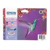 Image de EPSON Multipack T0807 - Colibri - Noir, jaune, cyan, magenta, magenta clair, cyan clair (C13T08074011)