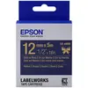 Image de Epson, Ruban d'étiquetage, Cassette D'étiquettes Lk-4hkk (1.20 cm, Bleu, Or)
