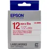 Image de Epson, Ruban d'étiquetage, Cassette D'étiquettes Lk-4wrn (1.20 cm, Rouge)