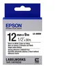 Image de Epson LabelWorks LK-4WBW - Adhésif fort - noir sur blanc - Rouleau (1,2 cm x 9 m) 1 cassette(s) bande d'étiquettes - pour LabelWorks LW-1000, 300, 400, 600, 700, 900, K400, Z5000, Z5010, Z700, Z710, Z900