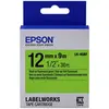 Image de Epson, Ruban d'étiquetage, Cassette D'étiquettes Lk-4gbf (1.20 cm, Noir)