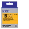 Image de Epson LabelWorks LK-5YBP - Noir sur jaune - Rouleau (1,8 cm x 9 m) 1 cassette(s) bande d'étiquettes - pour LabelWorks LW-1000, 400, 600, 700, 900, K400, Z5000, Z5010, Z700, Z710, Z900