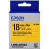 Image de Epson, Ruban d'étiquetage, Cassette D'étiquettes Lk-5ybp (1.80 cm, Jaune)