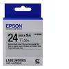 Image de Epson LabelWorks LK-6SBE - Noir sur argent mat - Rouleau (2,4 cm x 9 m) 1 cassette(s) bande d'étiquettes - pour LabelWorks LW-1000, LW-600, LW-700, LW-900, LW-Z5000, LW-Z5010, LW-Z700, LW-Z710, LW-Z900
