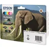 Image de EPSON Multipack 24 XL - Eléphant - Noir, jaune, cyan, magenta, magenta clair, cyan clair (C13T24384011)