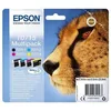 Image de EPSON Multipack T0715 - Guépard - Noir, Cyan, Magenta, Jaune (C13T07154012)