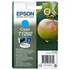 Image de EPSON Cartouche d'encre T1292 Cyan - Pomme (C13T12924012)
