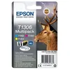 Image de EPSON Multipack T1306 - Cerf - Cyan, Magenta, Jaune (C13T13064012)