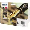 Image de EPSON Multipack T1626 - Stylo Plume - Noir, Cyan, Magenta, Jaune (C13T16264012)