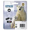 Image de Epson 26 - 4.7 ml - photo noire - original - blister - cartouche d'encre - pour Expression Premium XP-510, 520, 600, 605, 610, 615, 620, 625, 700, 710, 720, 800, 810, 820
