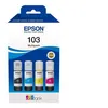Image de Epson 103 Multipack - Pack de 4 - noir, cyan, magenta, jaune - original - recharge d'encre - pour Epson L1210, L3210, L3211, L3256, L3260, L3266; EcoTank L11050, L1250, L3210, L3250, L3260