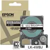 Image de Epson, Ruban d'étiquetage, Blanc mat/noir 12mm LK-4WBJ (1.20 cm, Blanc, Noir)