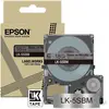 Image de Epson, Ruban d'étiquetage, Argent métallique/noir 18mm LK-5SBM (1.80 cm, Noir)